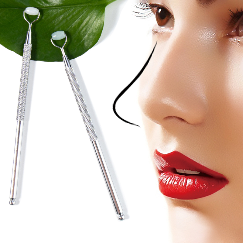 Jade Roller Gua Sha - Натуральный нефритовый ролик против морщин для