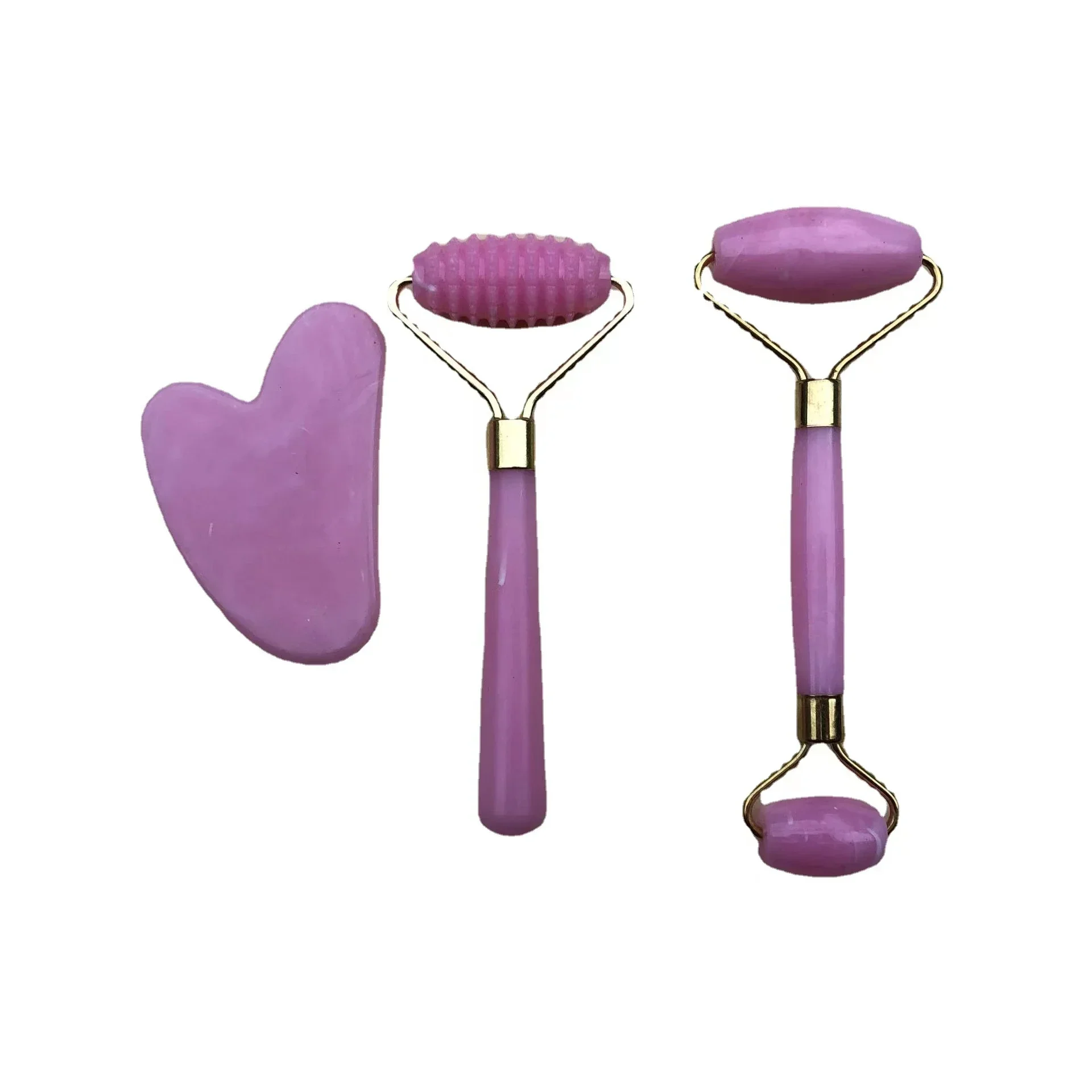Jade Roller Gua Sha - Роликовый массажер из смолы для лица,