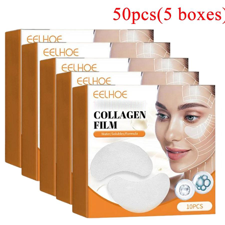 Collagen Eye Patch - 5 коробок, коллагеновые растворимые пластыри, пленка