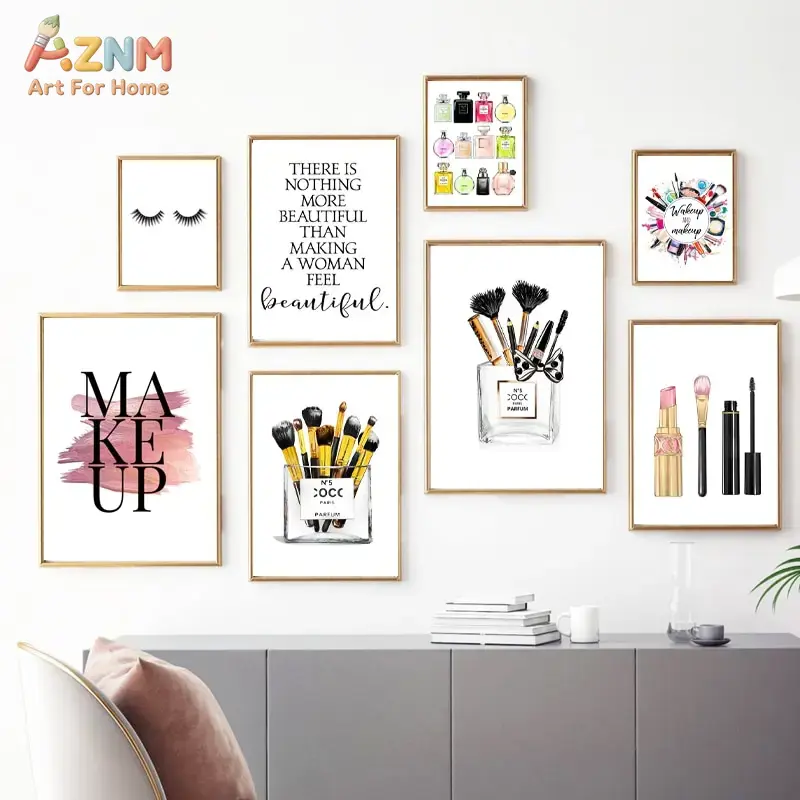 Настенный холст AZNM: Розовый  – обзор и цена Beauty Of Makeup Quotes