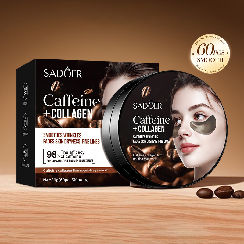 60 шт. SADOER кофеиновая колла – обзор и цена Collagen Eye Patch