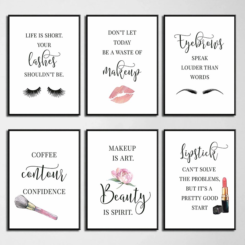 Постер с цитатами о макияже: р – обзор и цена Beauty Of Makeup Quotes