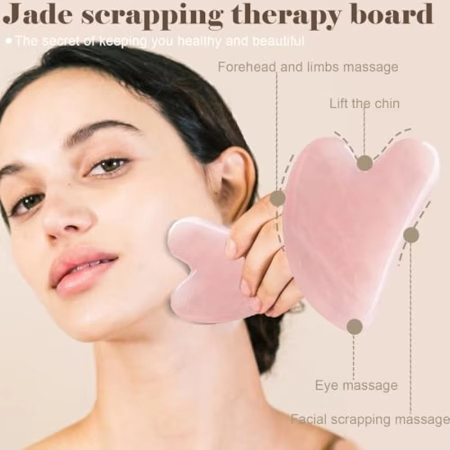 Набор из 2-х роликов для лица, – обзор и цена Jade Roller Gua Sha