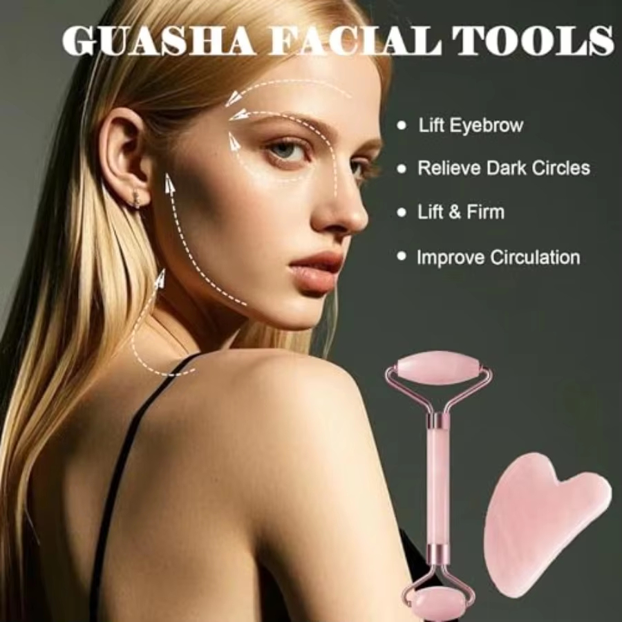 Набор из 2-х роликов для лица, – обзор и цена Jade Roller Gua Sha