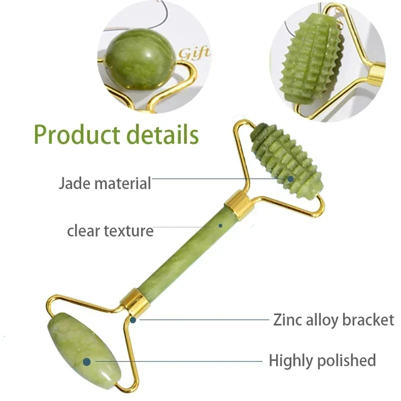 Натуральный нефритовый роллер  – обзор и цена Jade Roller Gua Sha