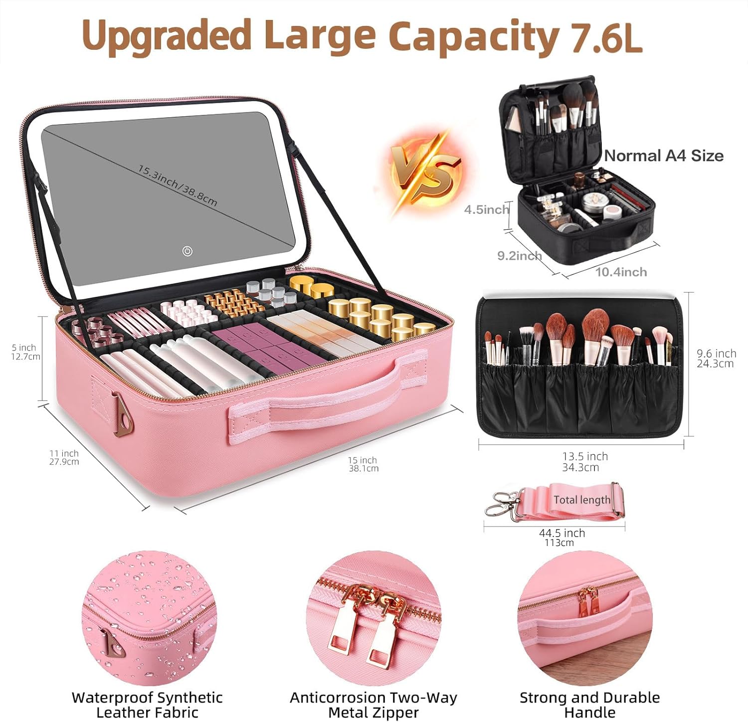 Большая косметичка 15''X11'' с – обзор и цена Beauty Makeup Women